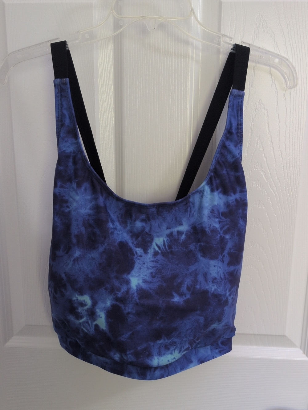 Purple & Blue Tie Dye Swim Top - 28W